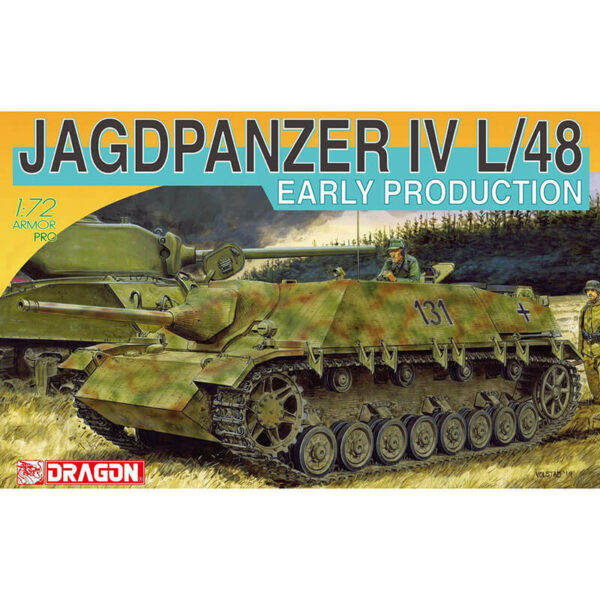 dragon 7276 Jagdpanzer IV L/48 Early Production Kit en plástico para montar y pintar. Incluye fotograbados.
