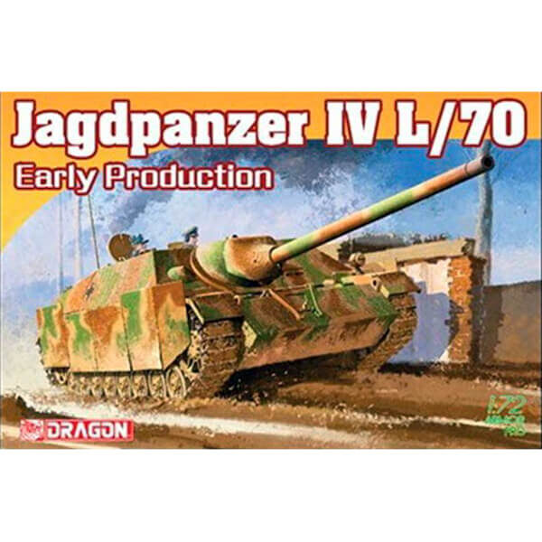 dragon 7307 Jagdpanzer IV L/70 Early Production 1/72 Kit en plástico para montar y pintar. Incluye piezas en fotograbado.