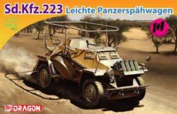 Sd.Kfz.223 1+1 1/72 Kit en plástico para montar y pintar. Incluye fotograbados. Piezas para montar dos vehículos completos.