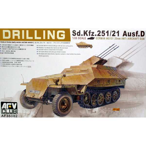 afv club 35082 Sd.Kfz.251/21 Ausf.D Drilling