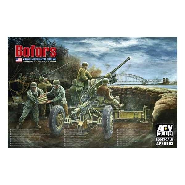 afv club 35163 Bofors 40mm Automatic Gun M1 USA Version Kit en plástico para montar y puntar. Incluye fotograbados y el tubo del cañón torneado en aluminio