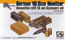 afv club 35062 German 10.5 cm Howitzer leFH 18 and Accesory set Kit en plástico para montar y pintar.