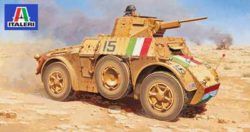 italeri 7051 Autoblinda AB41 Kit en plástico para montar y pintar. Opciones de decoración para Italia y Alemania.