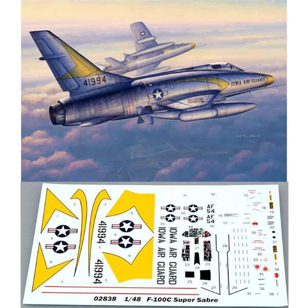 trumpeter 02838 F-100C Super Sabre 1-48