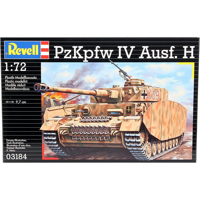 revell 03184 PzKpfw. IV Ausf.H 1/72 Kit en plástico para montar y pintar. Incluye cadenas por tramo y eslabón.