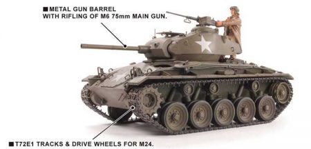 afv 35054 M24 Chafee US WWII Light Tank