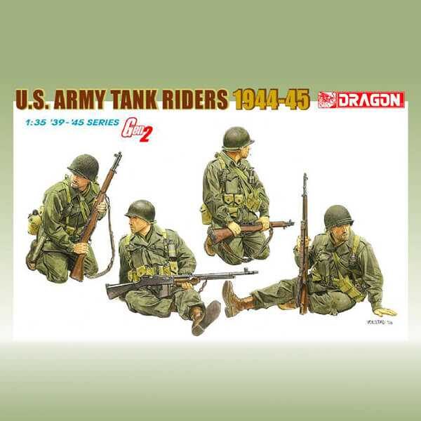 U.S. ARMY Tank Riders 1944-45 1/35 Kit en plástico para montar y pintar. Incluye fotograbados.
