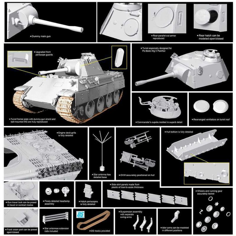 Dragon Models 6813 Pz.Beob.Wg.V Panther Ausf.D Early production