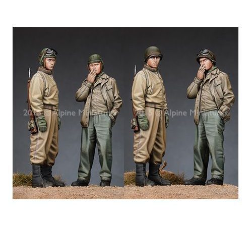 alpine miniatures 35192 us tank crew set