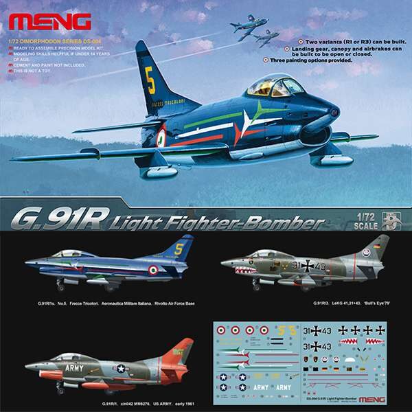 meng models ds-004 G.91R Light Fighter-Bomber