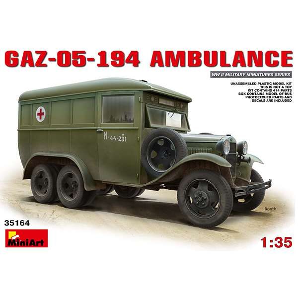 miniart 35164 GAZ-05-194 AMBULANCE