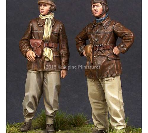 alpine miniatures 35198 WW2 French Tank Crew Set