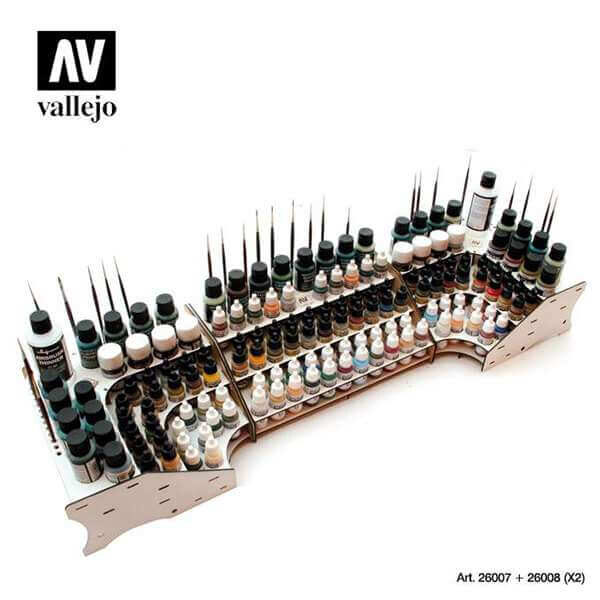 acrylicos vallejo 26007 2608 expositor AV Organizador Modulo Frontal y esquinero