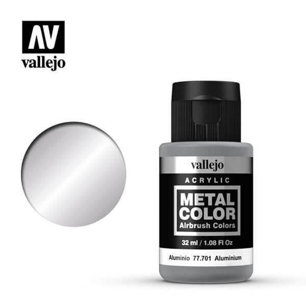 acrylicos vallejo 77701 metal color vallejo aluminum 32ml