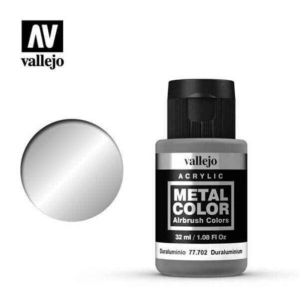 acrylicos vallejo 77702 metal color vallejo duraluminum 32ml