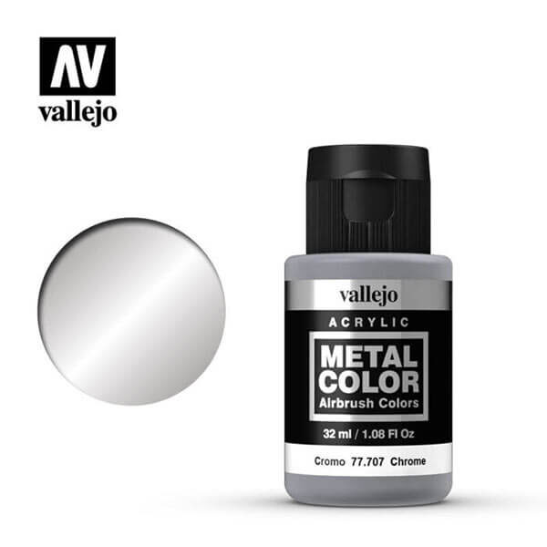acrylicos vallejo 77707 metal color vallejo chrome 32ml