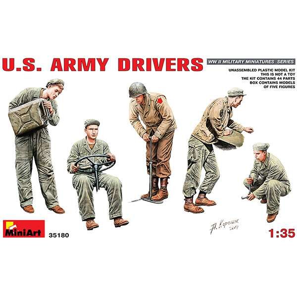 miniart 35180 US Army Drivers Escala 1/35