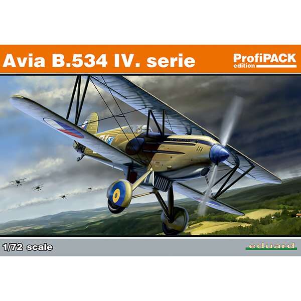 eduard 70102 Avia B.534 IV. serie Kit en plástico para montar y pintar. Incluye piezas en fotograbado y mascarillas. Seis opciones de decoración.