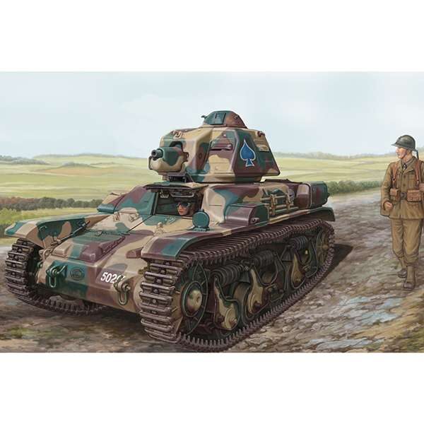 hobby boss 83806 French Renault R35 Light Infantry Tank Kit en plástico para montar y pintar. Incluye piezas en fotograbado y cadenas por tramo y eslabón.
