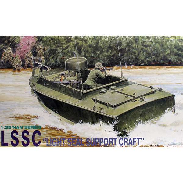 dragon 3301 LSSC Light SEAL Support Craft Kit en plástico para montar y pintar. Incluye 6 figuras de soldados SEAL. Piezas +210