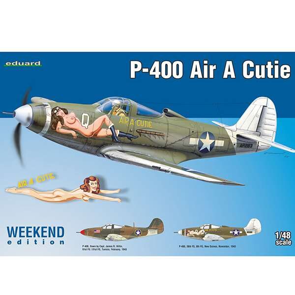 eduard 8472 P-400 Air A Cutie Weekend Kit P-400 Capt. James R. Hillin, 91st FS/ 81st FG, Tunez febrero 1943. P-400 36th FS, Nueva Guinea noviembre 1943.