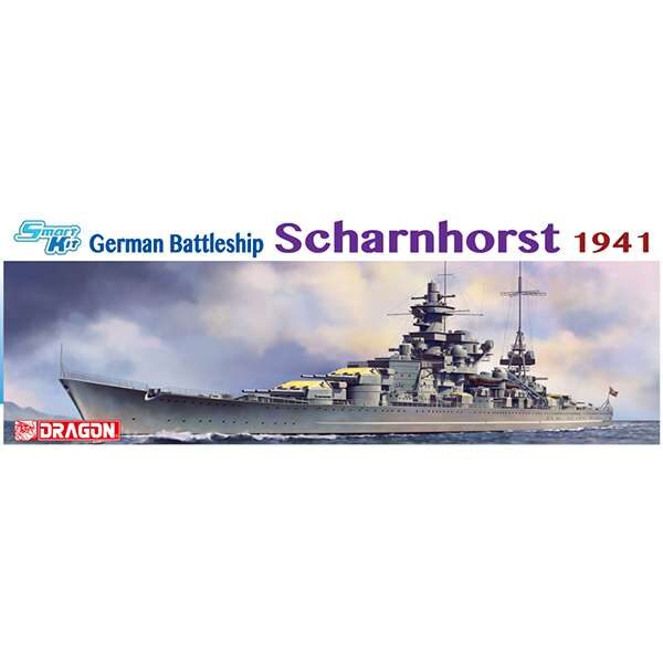 dragon 1036 German Battleship Scharnhorst 1941 crucero de batalla perteneciente a la Kriegsmarine 2ªGM