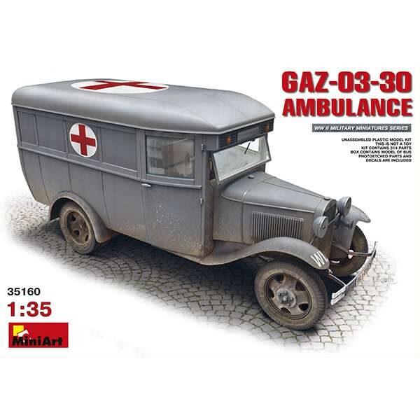 miniart 35160 GAZ-03-30-Ambulance