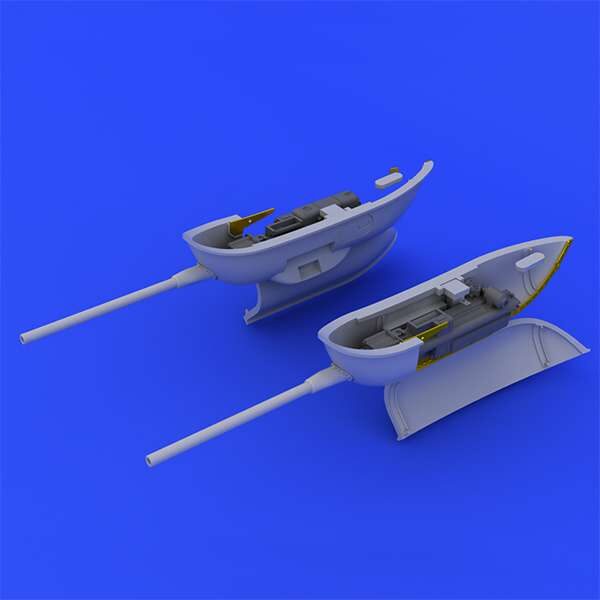 eduard brassin 648246 Bf 109 cannon pods Brassin set . Gondolas de cañones para el kit de Eduard