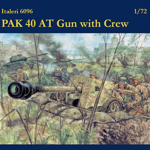 italeri 6096 PAK 40 AT Gun with Crew