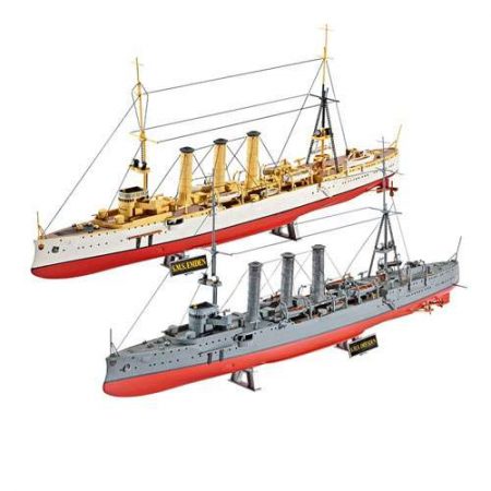 revell 05500 SMS Dresden & SMS Emden 1/350 German WWI Light Cruisers
