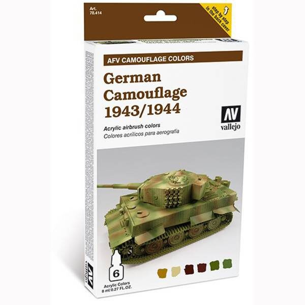 acrylicos vallejo 78414 AFV Camouflage Colors: German Camouflage 1943-1944