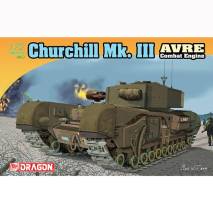 dragon 7327 Churchill Mk III AVRE Combat Engine