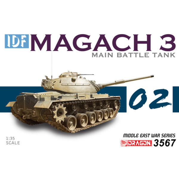 dragon 3567 IDF Magach 3 MBT Middle East War