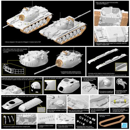 dragon 3567 IDF Magach 3 MBT Middle East War