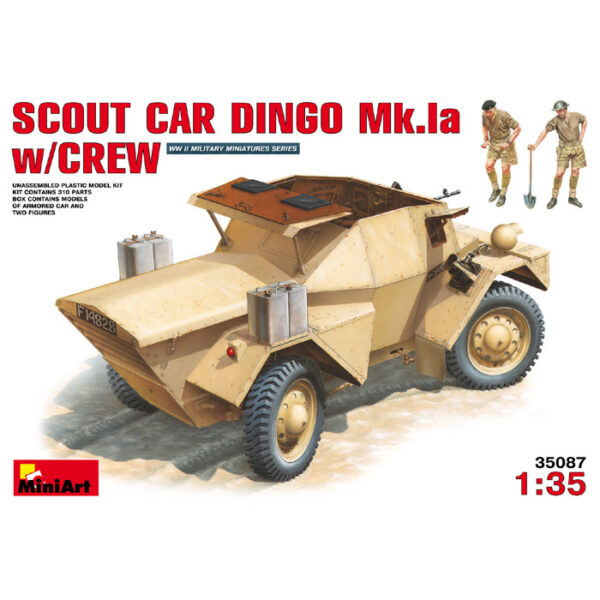 miniart 35087 Scout Car Dingo Mk.1a con tripulación