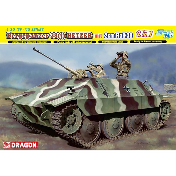 dragon 6399 Bergepanzer 38(t) HETZER mit 2cm FlaK 38