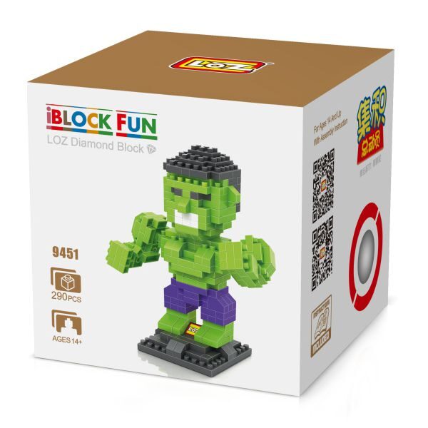 Loz 9451 El Increible Hulk 290pcs
