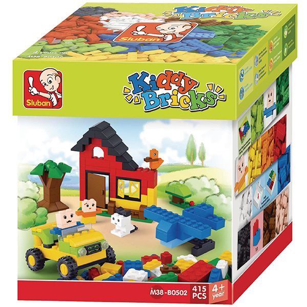 Sluban B0502 Basic Building Bricks 415 pcs Juego de construcción por bloques de plástico compatibles con Lego y otras marcas