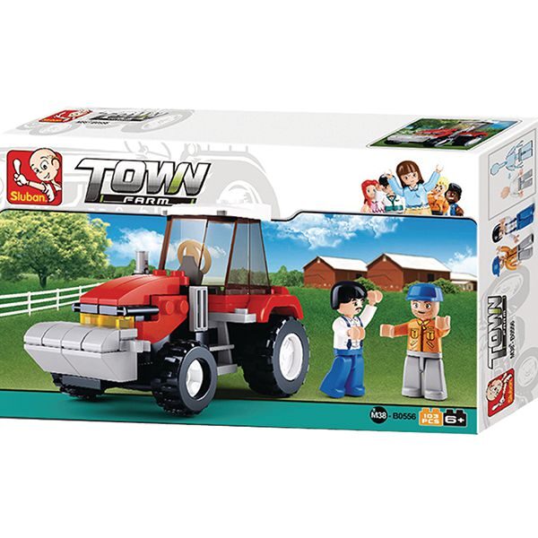 sluban m38 b0556 Sluban B0556 Tractor Juego de construcción por bloques de plástico compatibles con Lego y otras marcas