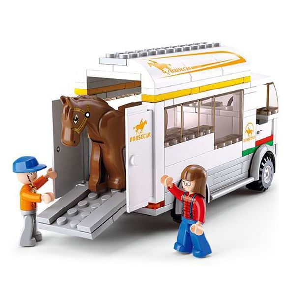 sluban m38 b0559 Sluban B0559 Horse Truck Juego de construcción por bloques de plástico compatibles con Lego y otras marcas