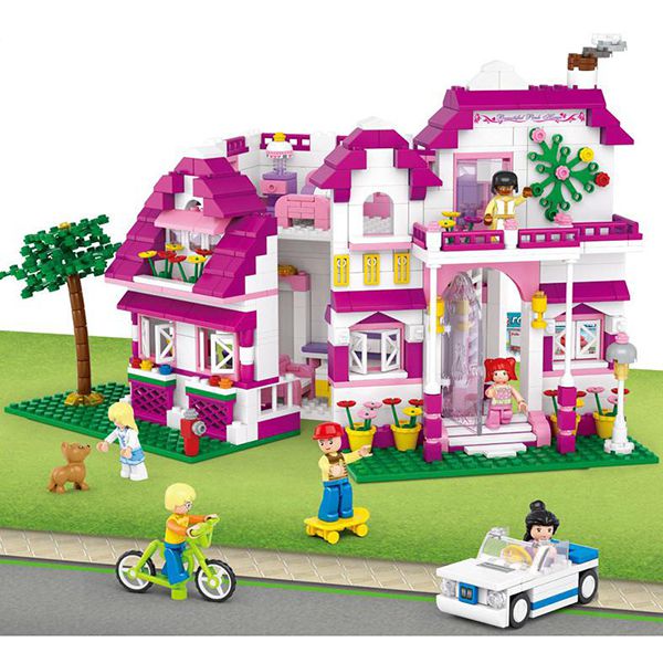 Sluban B0536 Villa Girl´s Dream Juego de construcción por bloques de plástico compatibles con Lego y otras marcas.