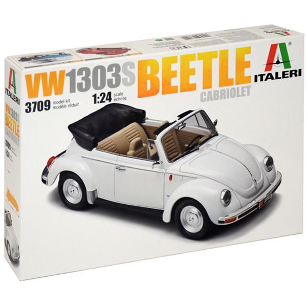 italeri 3709 Volkswagen VW1303S Beetle Cabriolet Kit en plástico para montar y pintar.