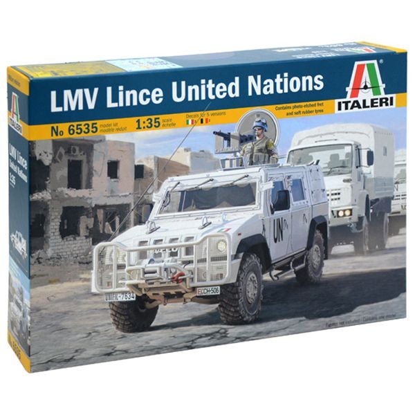 italeri 6535 LMV Lince UNITED NATIONS Kit en plástico para montar y pintar.