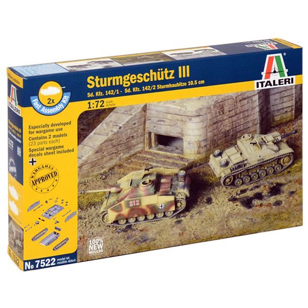 italeri 7522 Sturmgeschutz III Fast Assembly