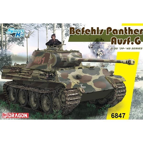 dragon 6847 Pz.Bef.Wg.V Panther Ausf.G Kit en plástico para montar y pintar. Piezas 420+
