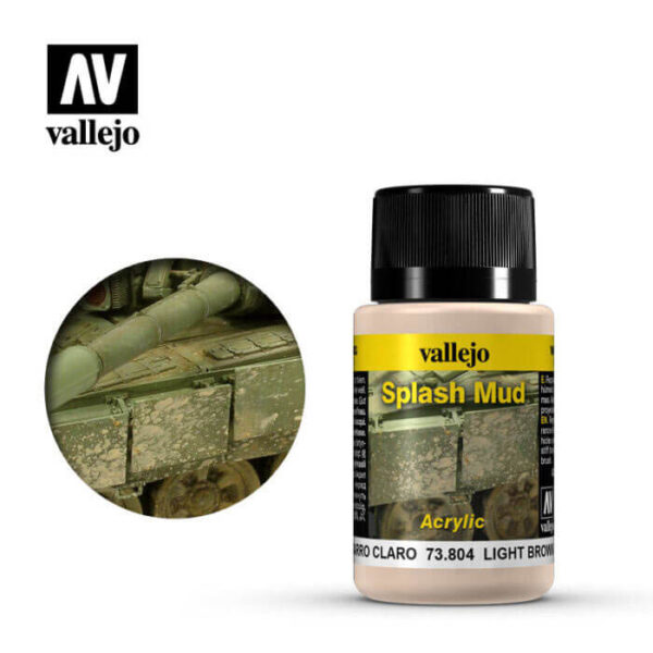 acrylicos vallejo 73804 Salpicaduras Barro Marrón Claro 40ml