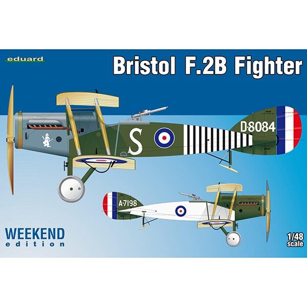 eduard 8489 Bristol F.2B Fighter Weekend Edition Kit en plástico para montar y pintar de la serie Weekend Edition de Eduard. Hoja de calcas con 2 decoraciones.