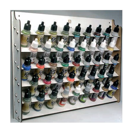 acrylicos vallejo 26010 AV Expositor de pared para frascos de 17 ml. La solución perfecta para organizar los colores de Vallejo.