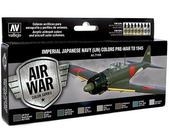 av71169 Imperial Japanese Navy IJN Colors pre-war to 1945 Set de 8 colores Model Air de 17 ml para aerografía.