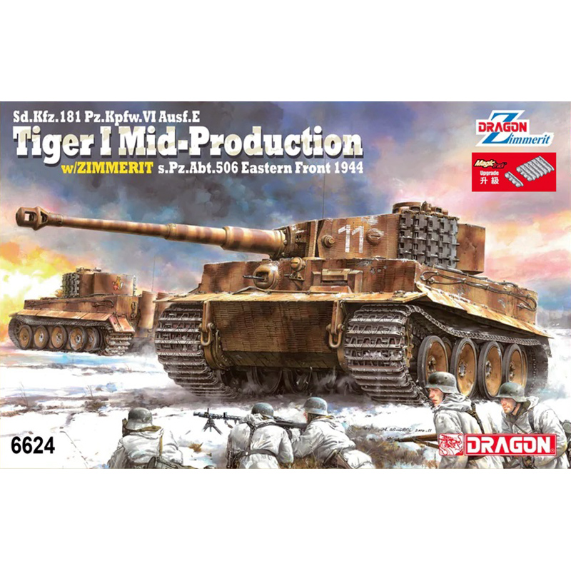 Italeri 1/35 - Tiger Ausf. E (Mid Production) w. Zimmerit 